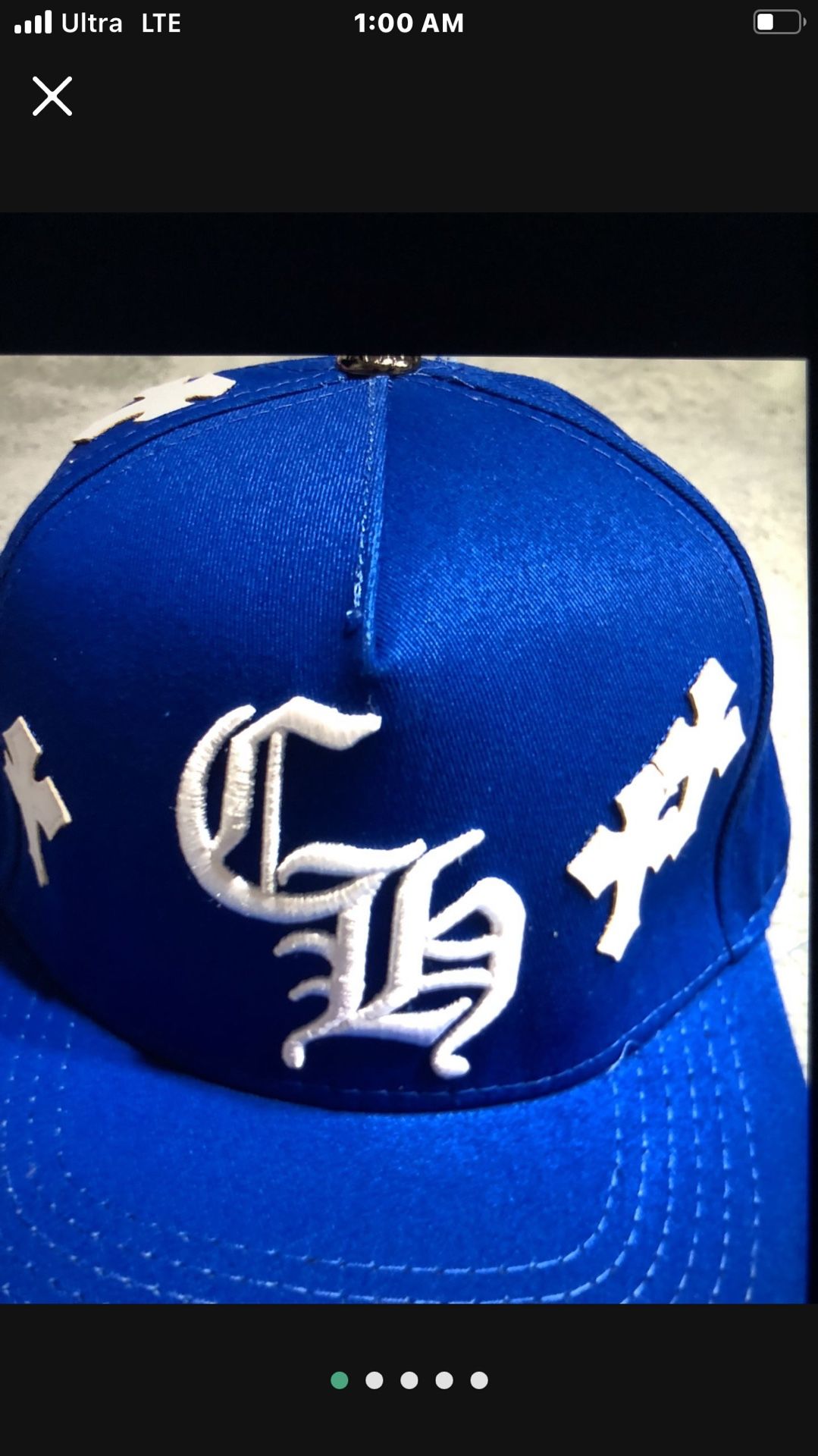 Blue chrome hearts