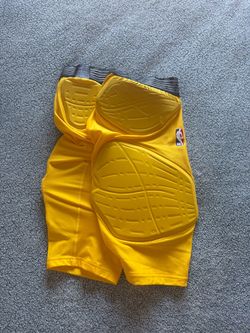 Nike PRO Combat NBA Team-Issue 5-Pad Base Shorts Yellow
