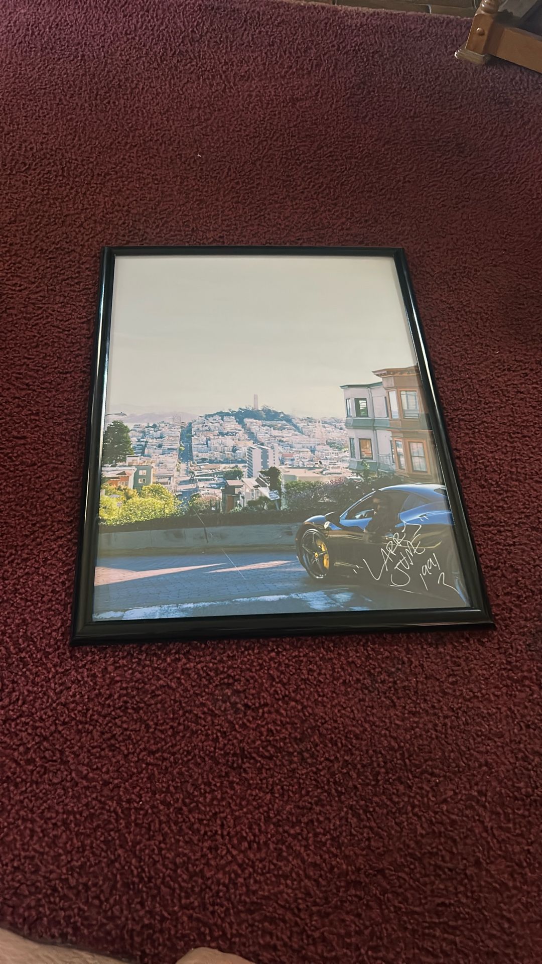 Larry June Autographed Poster From Concert