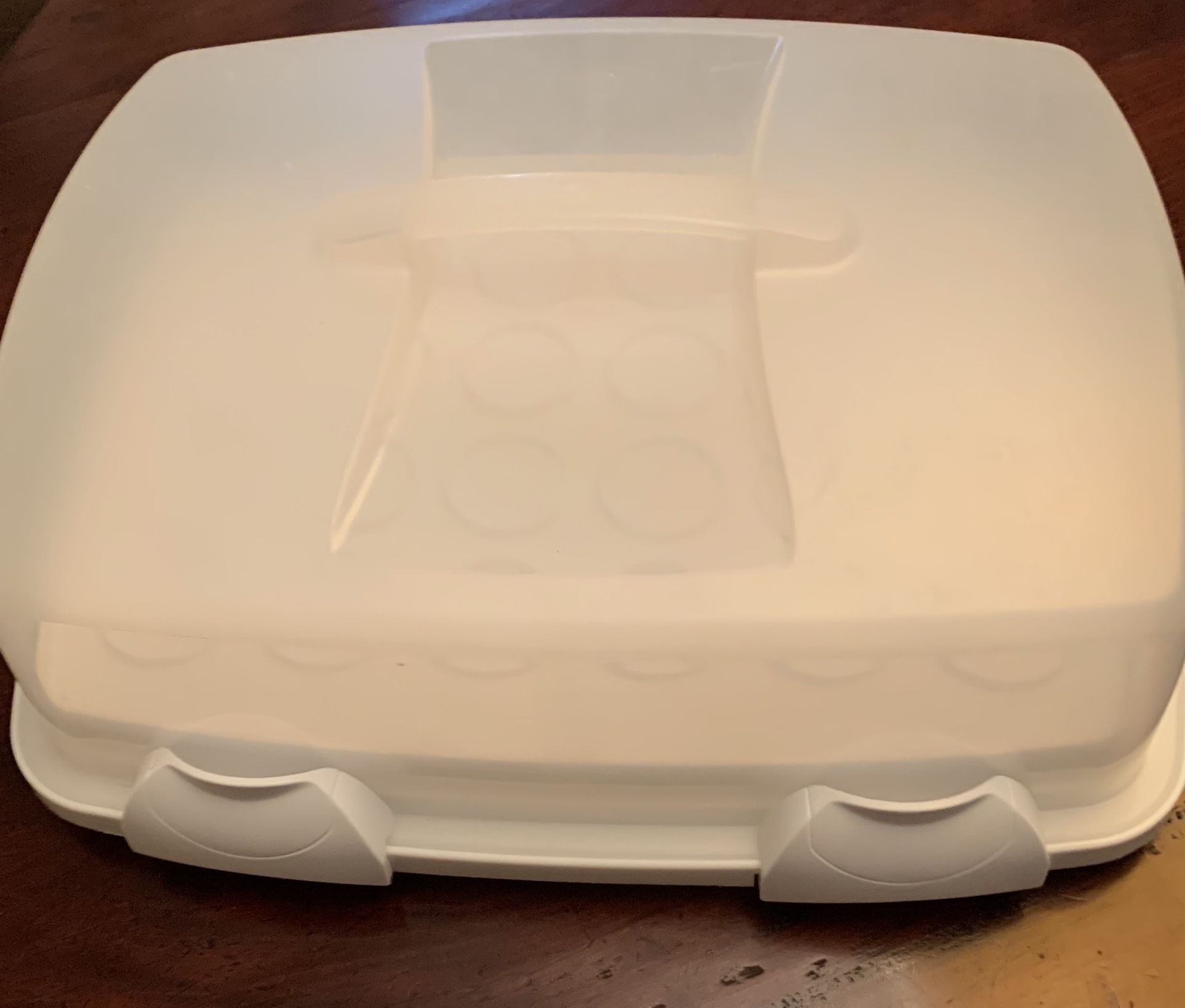 Cup Cake Carrying Case With Divider And Handle