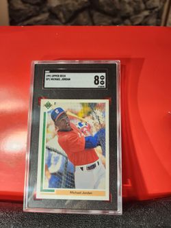 MICHAEL JORDAN 1991 UPPER DECK SP1 RC ROOKIE SGC 8 NM-MT WHITE SOX