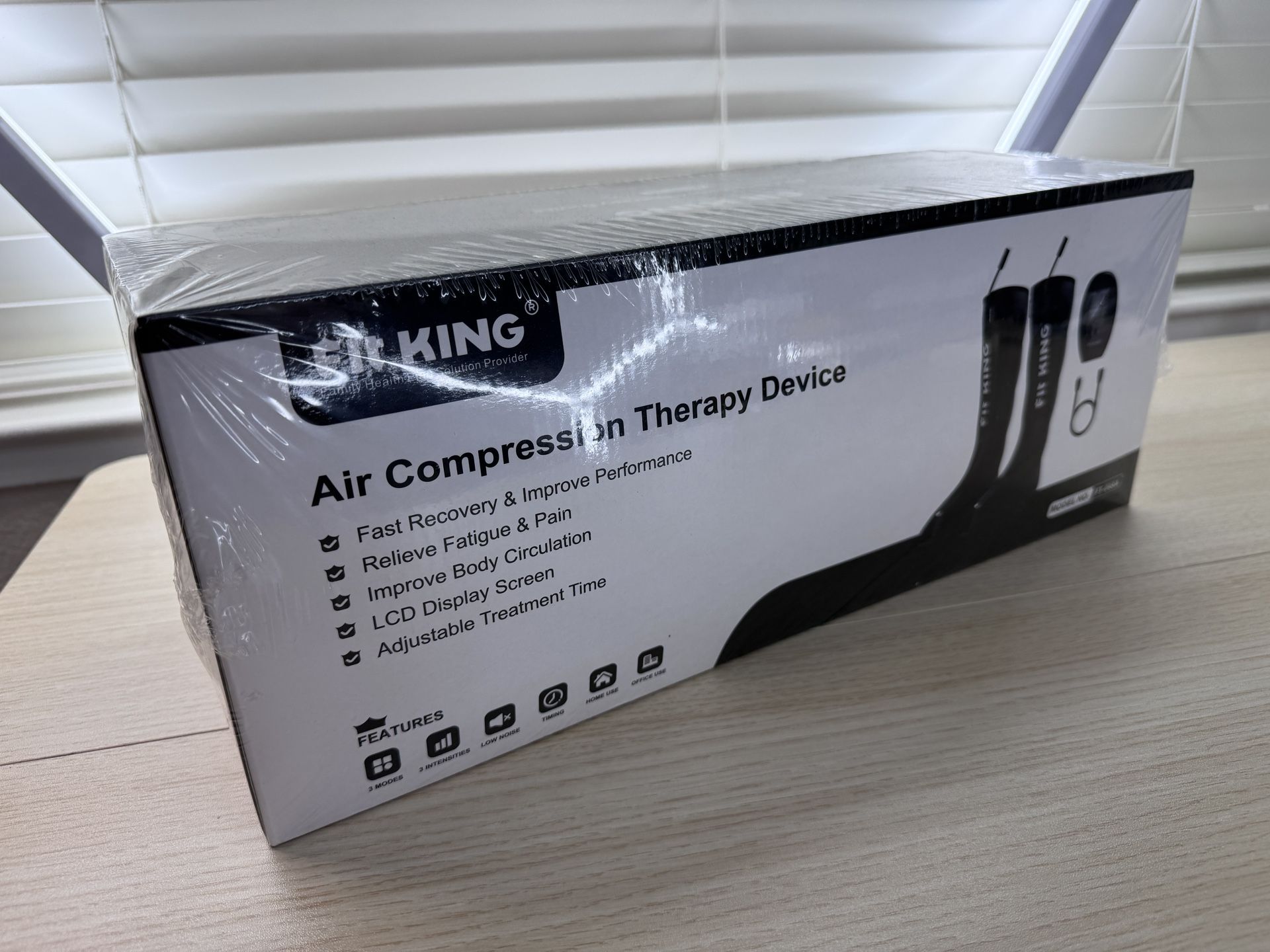 Brand New Unopened FIT KING Sequential Massage Boots for Foot and Calf Recovery, Professional Air Compression Therapy Device Improves SKU140-S1