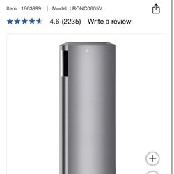 LG 6.0 cu. ft. Single Door Refrigerator with Inverter Compressor and Pocket Handle in Platinum Silver