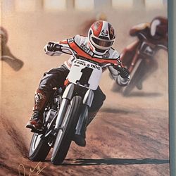 Scott Jacobs Harley Davidson Signed And Low Numbered Canvas