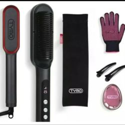 TYMO RING  Hair Straightener Brush Comb & Iron