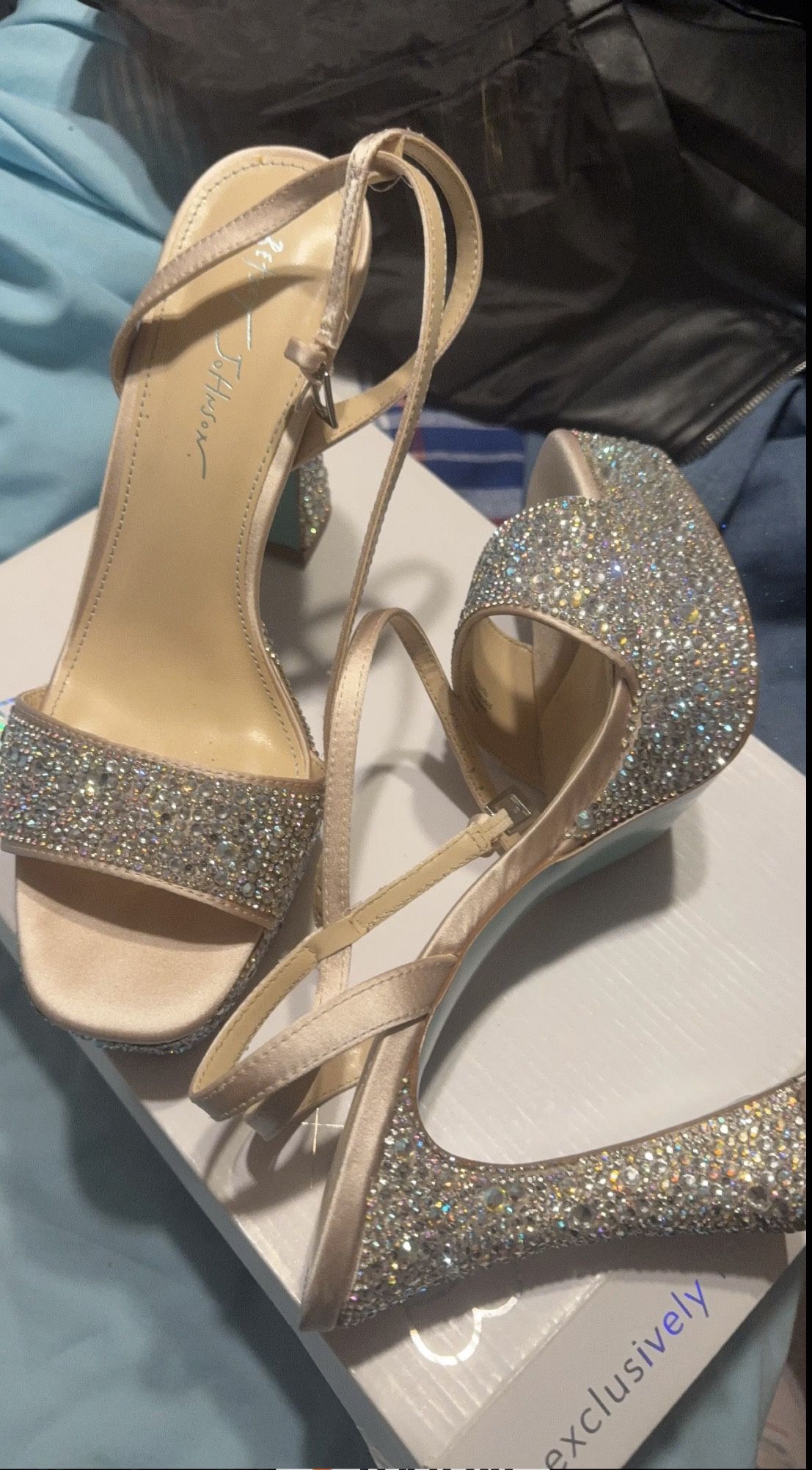 Betsey Johnson Rhinestone Heels