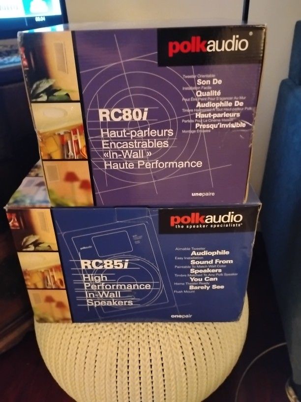 Polk Audio In Wall Speakers And Subwoofer
