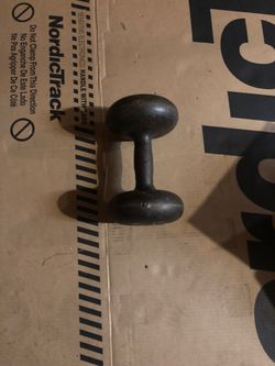 25 lb dumbbell. Old school