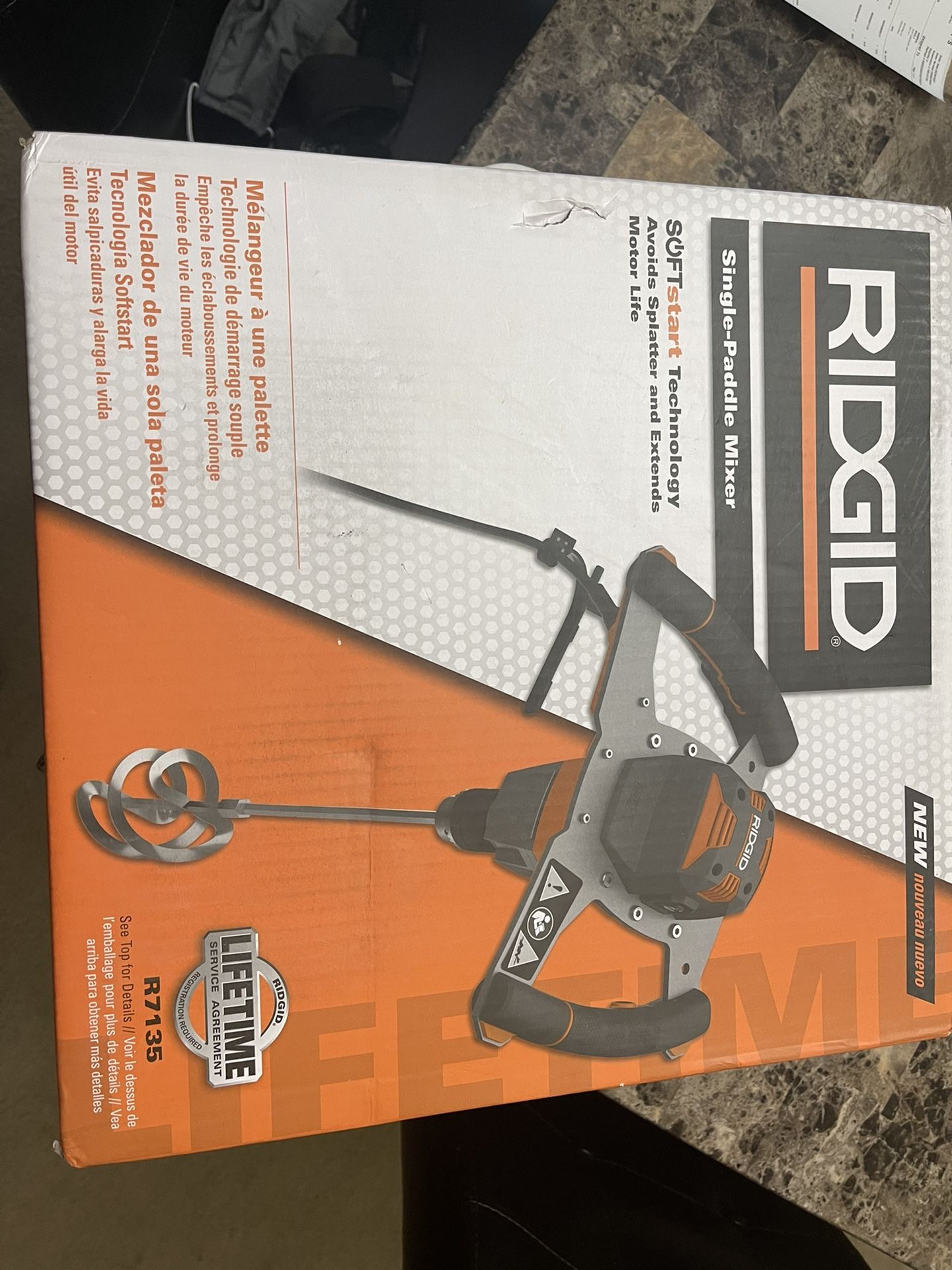 Ridgid Paddle Mixer