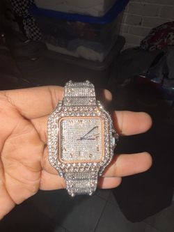 carti watch gold and iced new