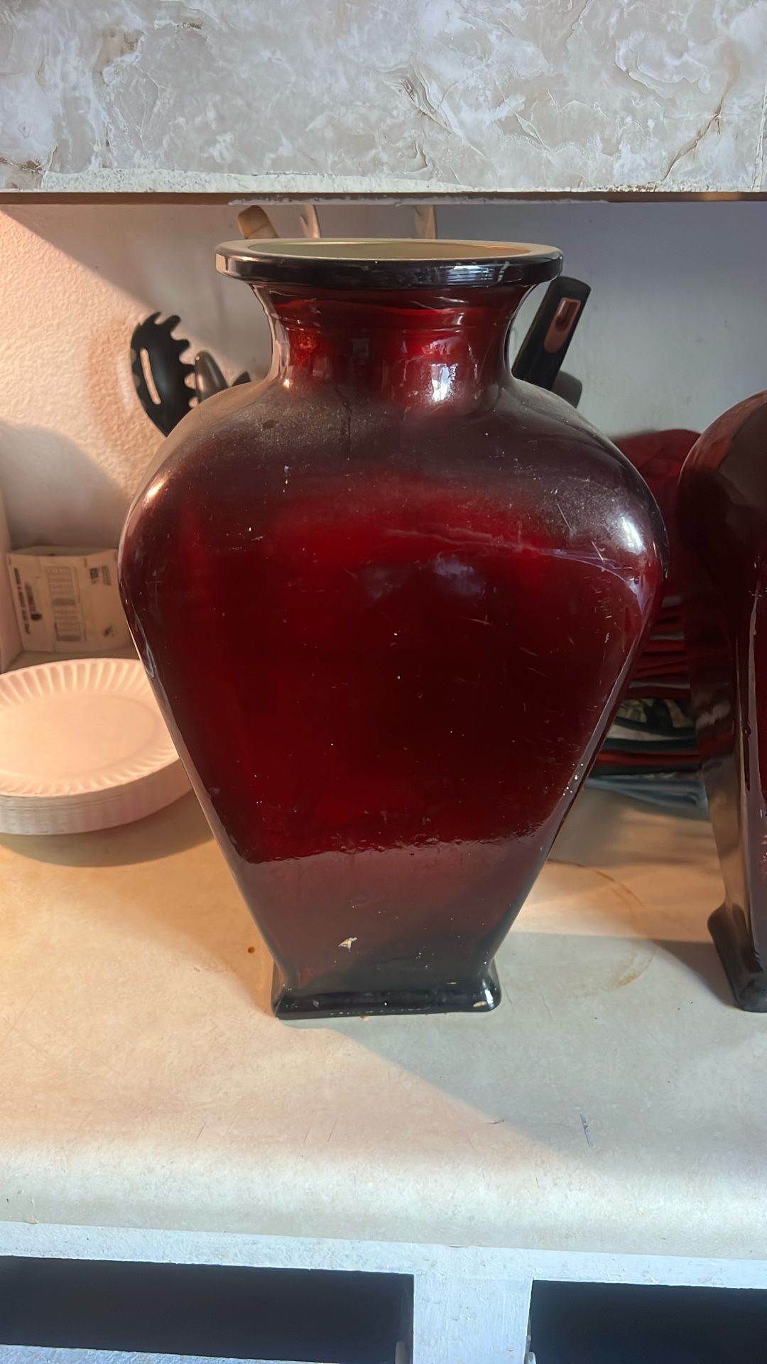 Beautiful Burgundy Vases