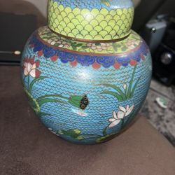 Chinese Cloisonné Ginger Jar