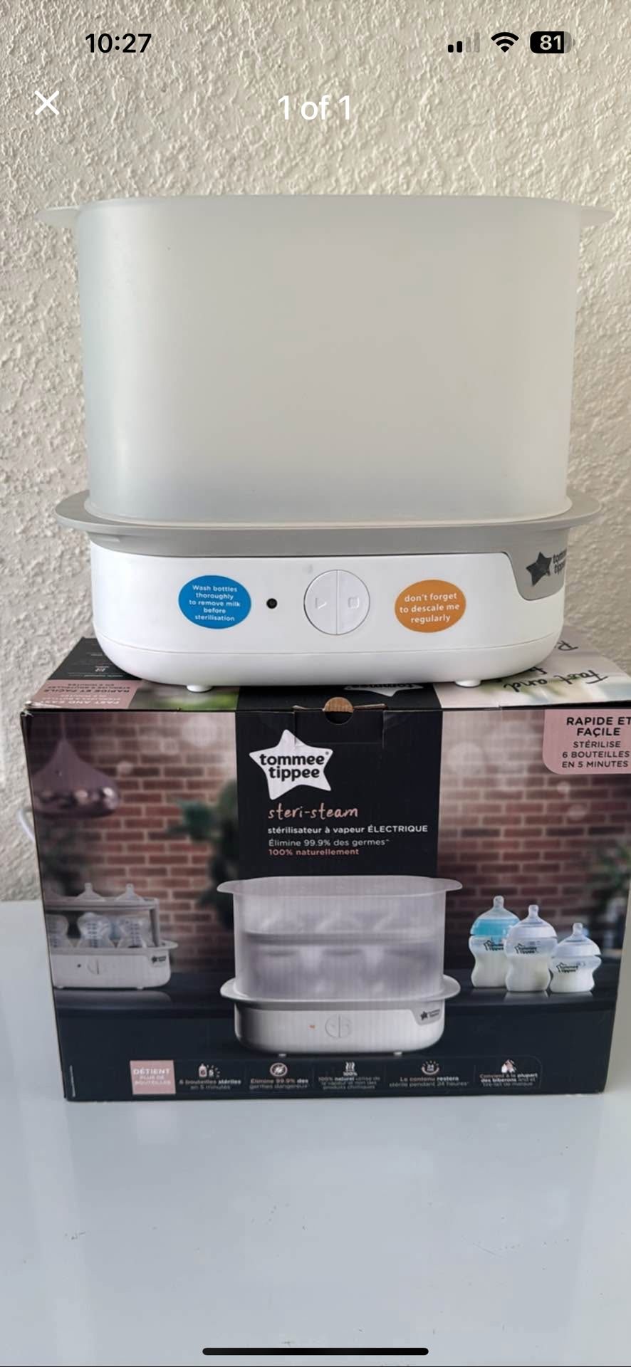 Baby bottle steam sanitizer