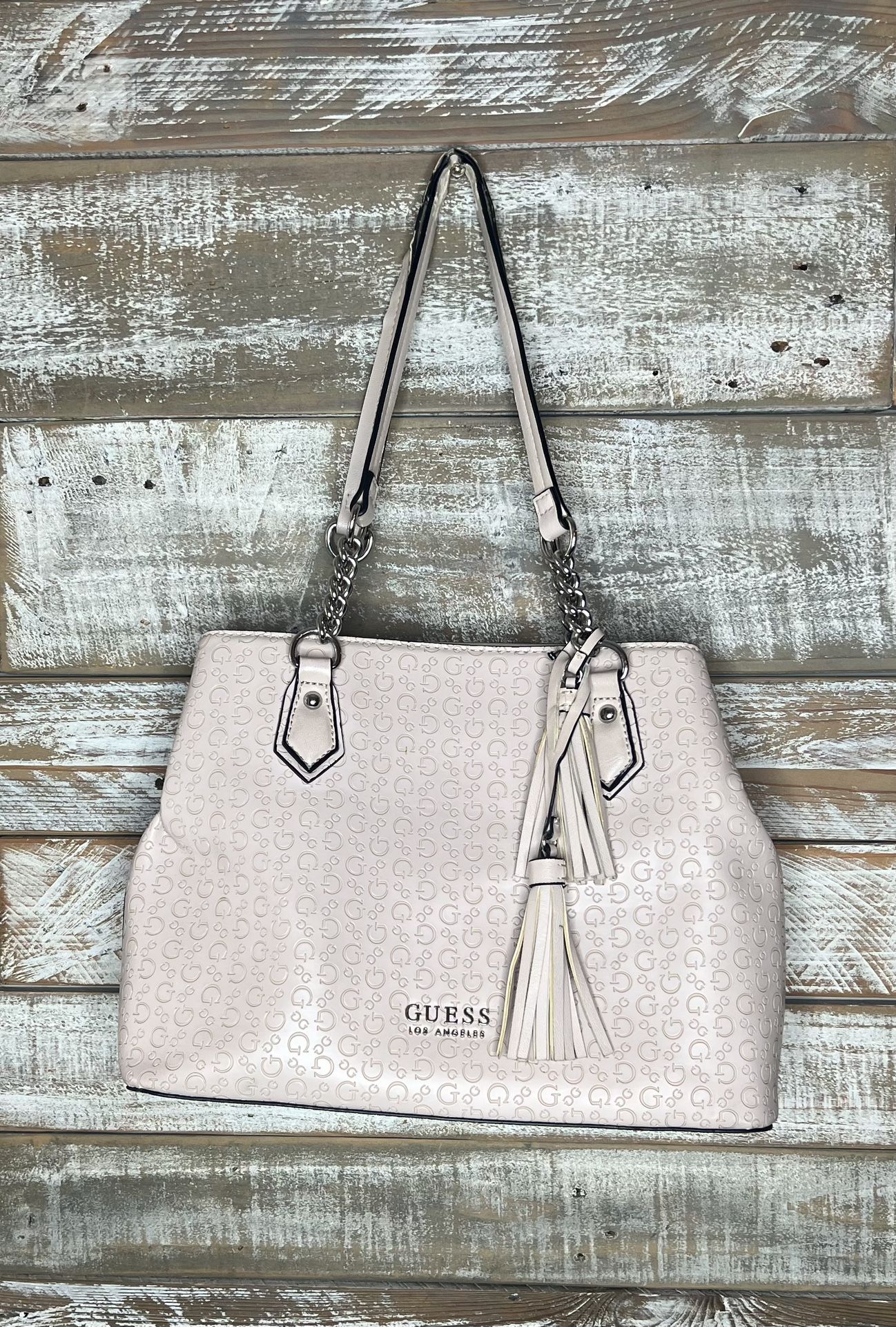 Guess Women’s Leather Shoulder bag Beige