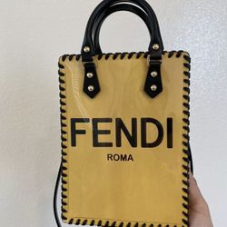 Fendi Yellow Gift Bag Hand made