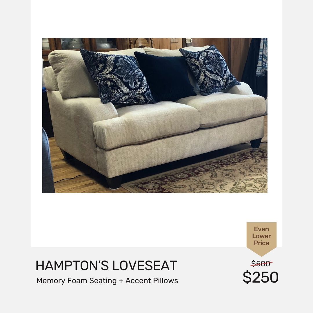 Loveseat + Chair + Storage Ottoman