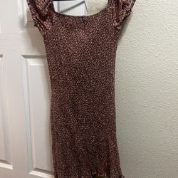 Pink Flowers Mini Dress 