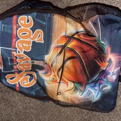 “Savage” Basketball themed School Kid Bookbag (Boy)