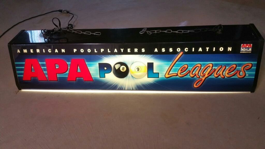 APA Pool table light