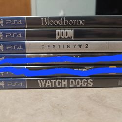 PS4 Playstation Games Lot /Doom/Bloodborne/etc. Please Read Description