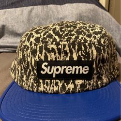 Supreme leopard camp hat