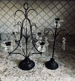 Elegant Vintage 2 Piece Candelabra Set