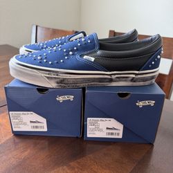 Size 12-Vans LX Classic Slip-On 98 Pearlized Pack Indigo