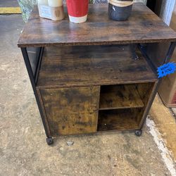 Brown Cabinet Storage , New Side Table , File Cabinet. Fully Assembled 