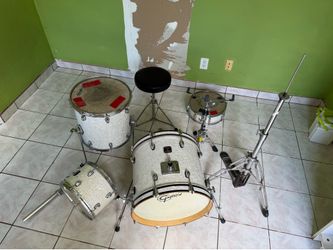 Gretsch Catalina Club Cocktail Jazz Drum Kit – White Marine Pearl | Full Setup w/ Hardware
