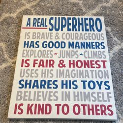 Super Hero Sign 