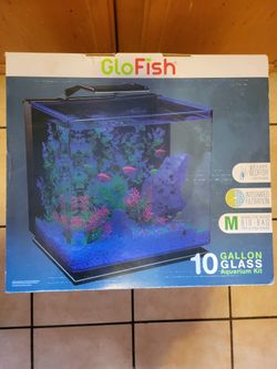 GLOFISH 10GAL GLASS AQUARIUM KIT