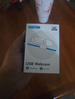 EMEET 4K USB Webcam with Dual Microphones