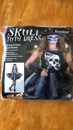 Skull tutu costume for girls