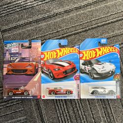 Hot Wheels Mazda MX-5 Miata Bundle – Brand New | 3 Cars