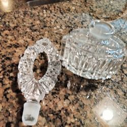 Antique Crystal Perfume Bottle $40