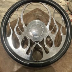 Used Billet Colorado Customs  FlameSteering wheel 