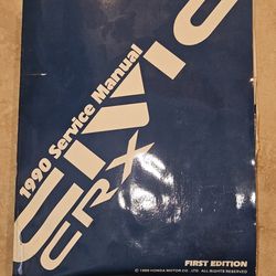 Book - Service Manual - 1990 Honda Civic/CRX