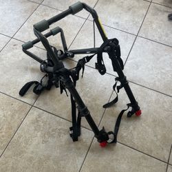 Sturdy Black Trunk Mounted 3 Bike Carrier