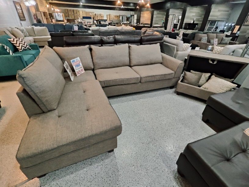 Sectional With Ottoman
