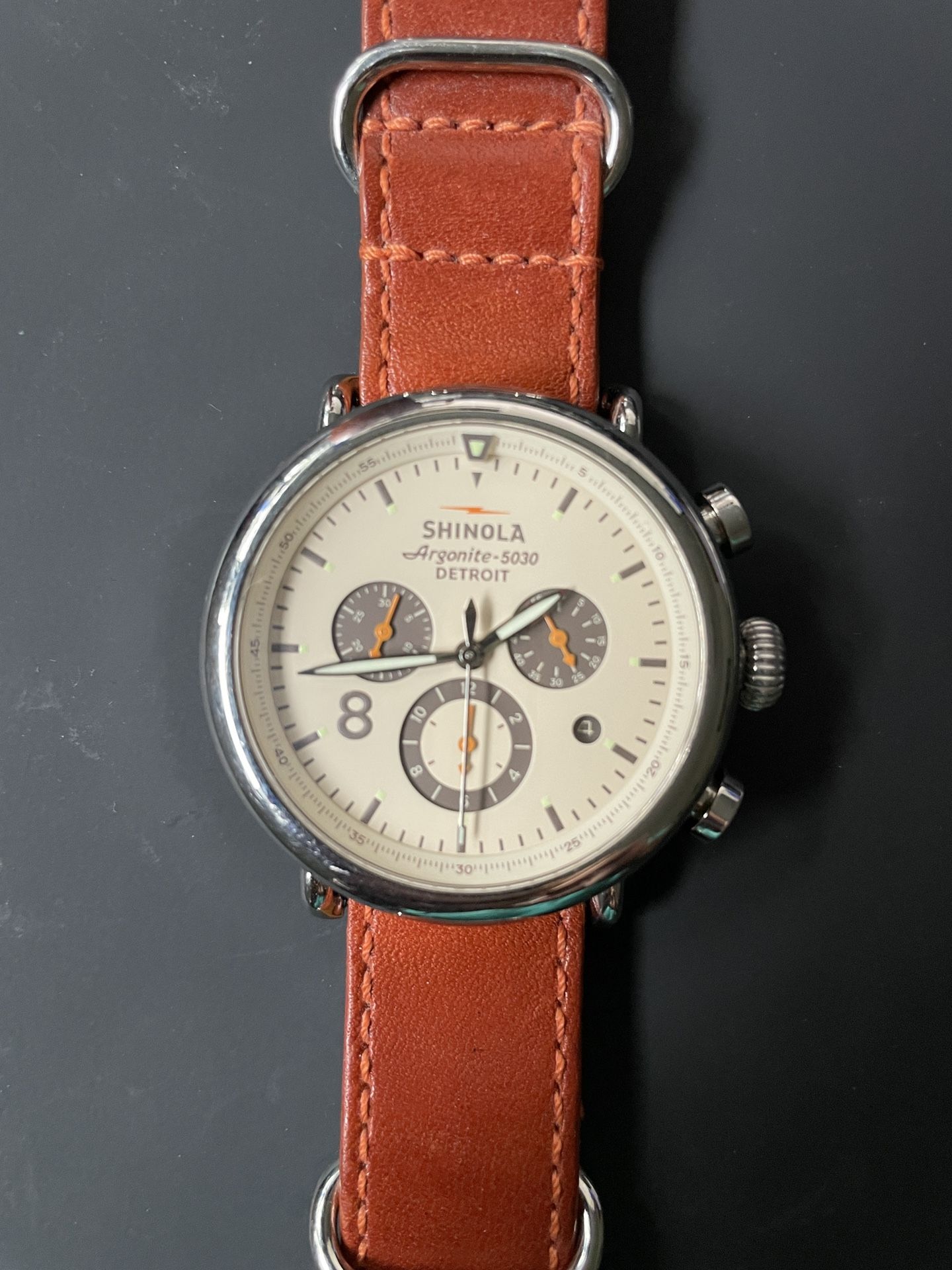 Shinola Argonite 5030 Chrono Watch