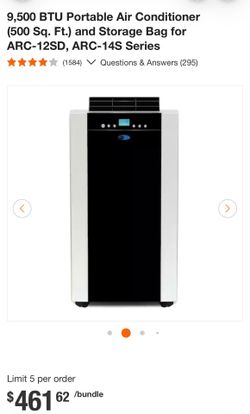Whynter ARC-14s 9,500 BTU Portable AC