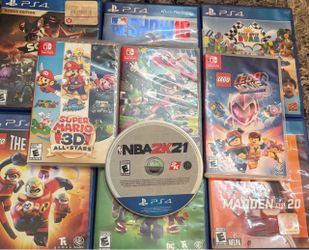 Mixed Lot of PS4 and Nintendo Switch Games