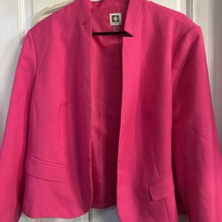 Hot Pink And Klein Blazer XL WOMEN’S