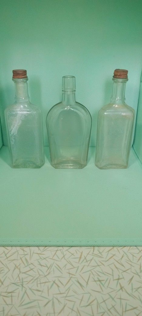 Antique Glass Bottles 