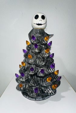 Nightmare Before Christmas Ceramic Light Up Tree