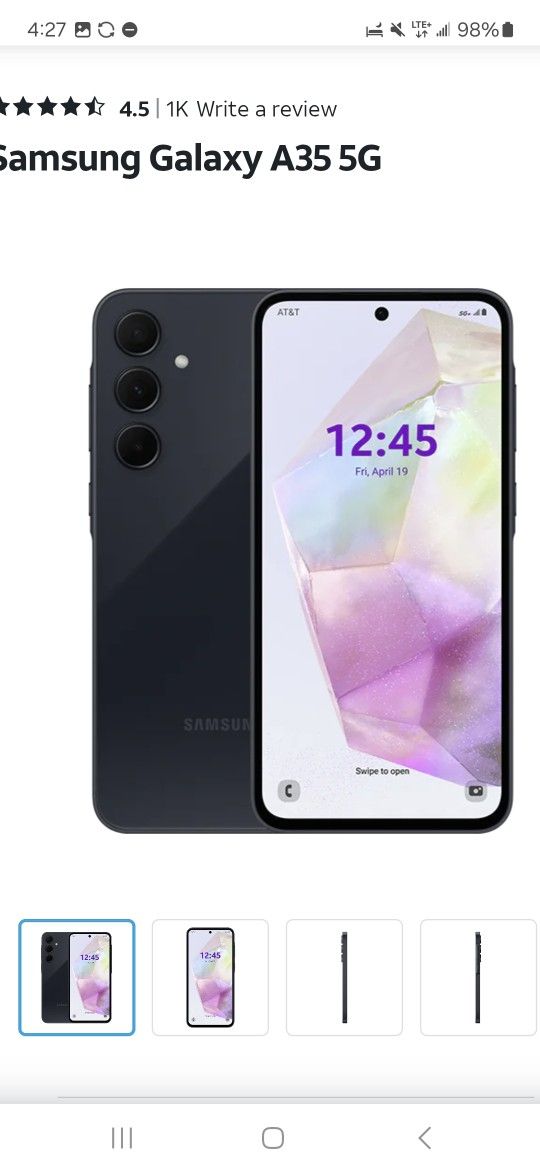 Samsung Galaxy A35 navy blue UNLOCKED