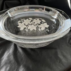 1EA PRINCESS HOUSE Fantasia Crystal Large Oval Covered Casserole Dish  w/Lid