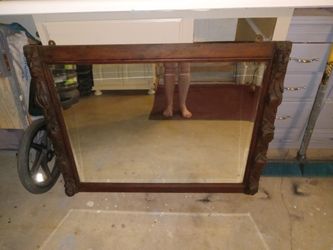 Vintage Wooden Mirror