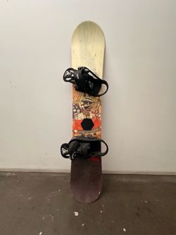 RARE Forum Peter Line Pro Snowboard + Burton Bindings — Fear & Loathing in Las Vegas