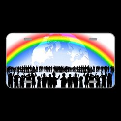 License Plate Novelty Car Front Rainbow Children Play Many